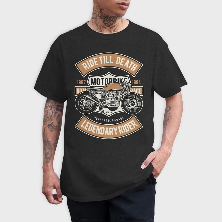 Ride Till Death, Tricou Barbati (Unisex)