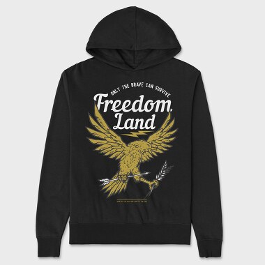 Land Of Freedom, Hanorac Oversize Barbati (Unisex)