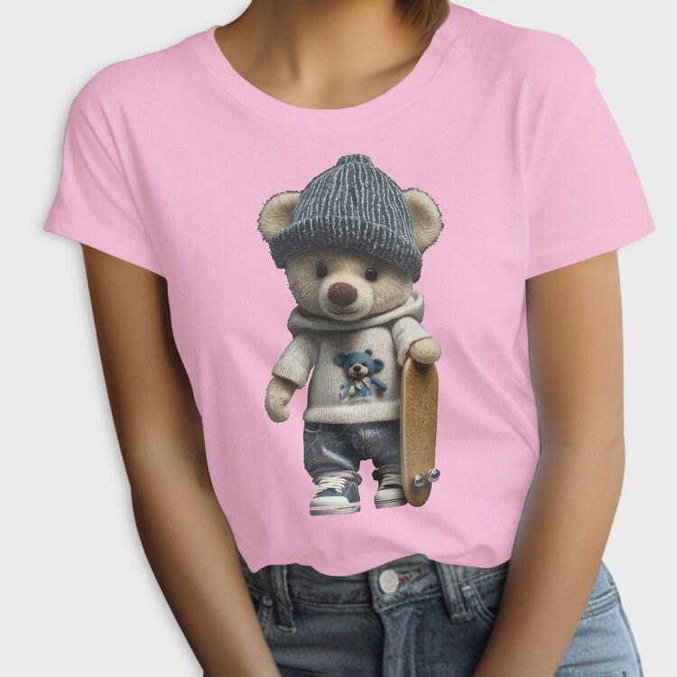 Skate Teddy Bear, Tricou Femei