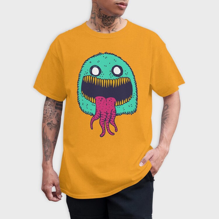 Monster Faces 1, Tricou Barbati (Unisex)