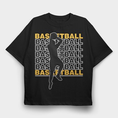 Basketball Slam Dunk, Tricou Oversize Barbati (Unisex)
