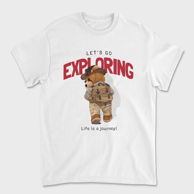 Bear Explorer Journey, Tricou Barbati (Unisex)