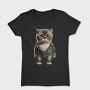 Cat Denim Outfit, Tricou Femei