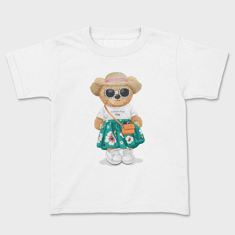 Colorful Day Bear, Tricou Copii