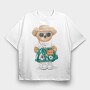 Colorful Day Bear, Tricou Oversize Barbati (Unisex)