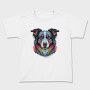 Colorful Dog Portrait, Tricou Copii