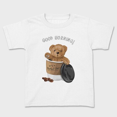 Good Morning Coffee Bear, Tricou Copii