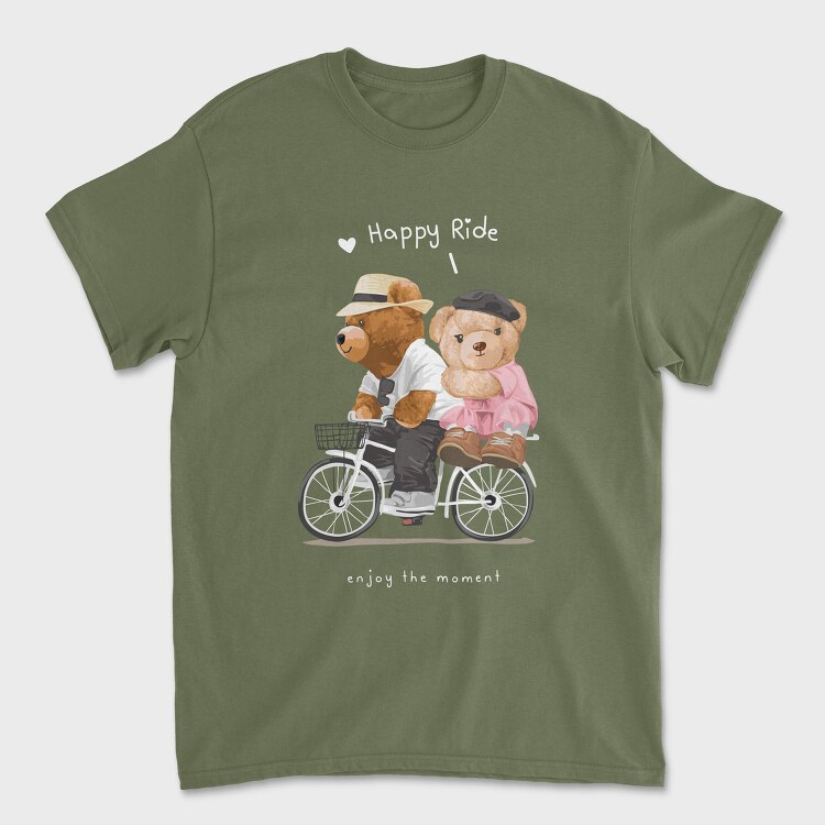 Teddy Bike Ride, Tricou Barbati (Unisex)