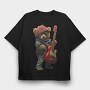 Teddy Rockstar 3, Tricou Oversize Barbati (Unisex)