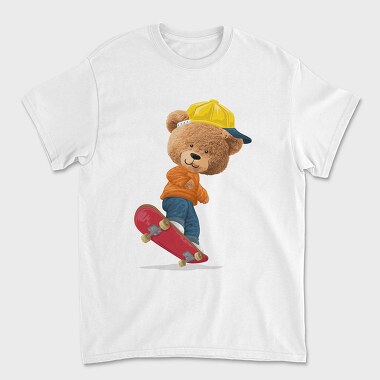 Teddy Skate Cap, Tricou Barbati (Unisex)