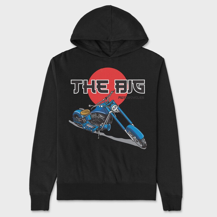 The Big Blue Chopper, Hanorac Oversize Barbati (Unisex)