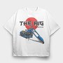 The Big Blue Chopper, Tricou Oversize Barbati (Unisex)