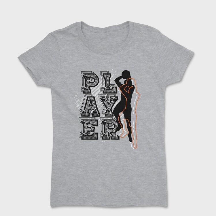 Player Silhouette, Tricou Femei