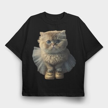 Purrfectlyclad, Tricou Oversize Barbati (Unisex)