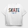 Skateboard Splash, Tricou Oversize Barbati (Unisex)