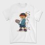 Skateboarding Teddy, Tricou Barbati (Unisex)