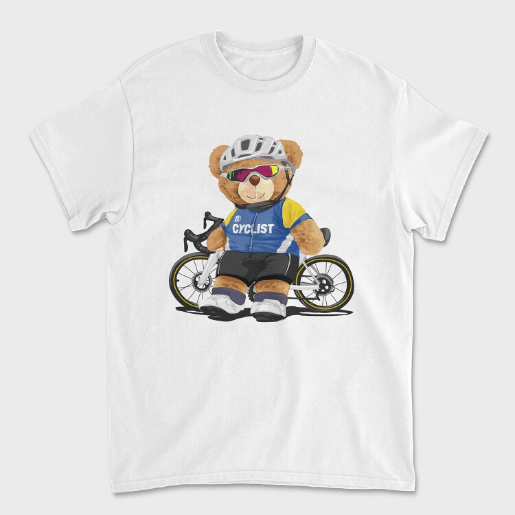 Teddy Bear Cyclist, Tricou Barbati (Unisex)