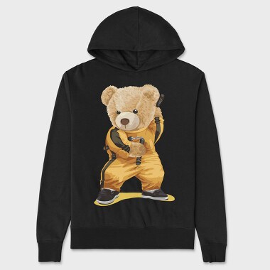 Teddy Bear Prisoner, Hanorac Oversize Barbati (Unisex)