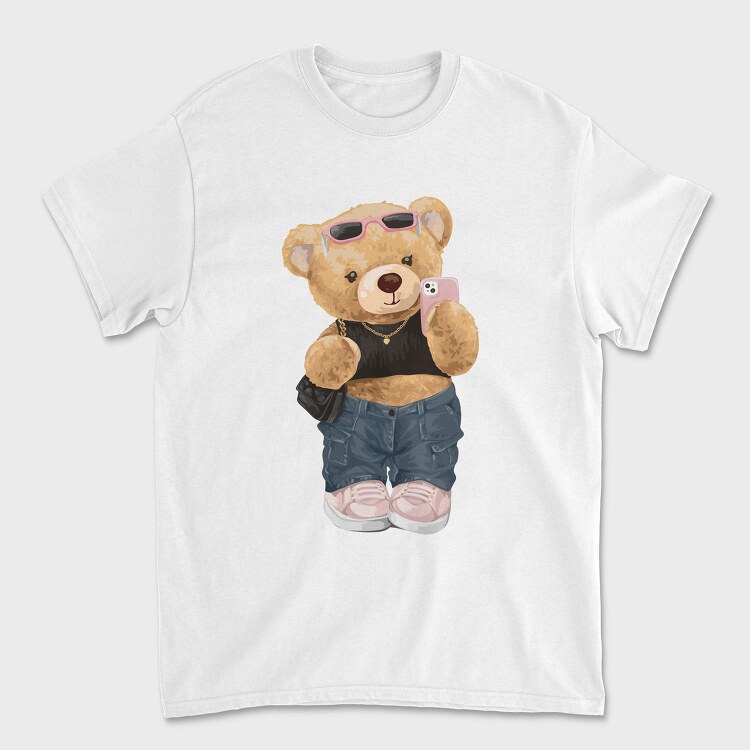 Teddy Selfie Style, Tricou Barbati (Unisex)