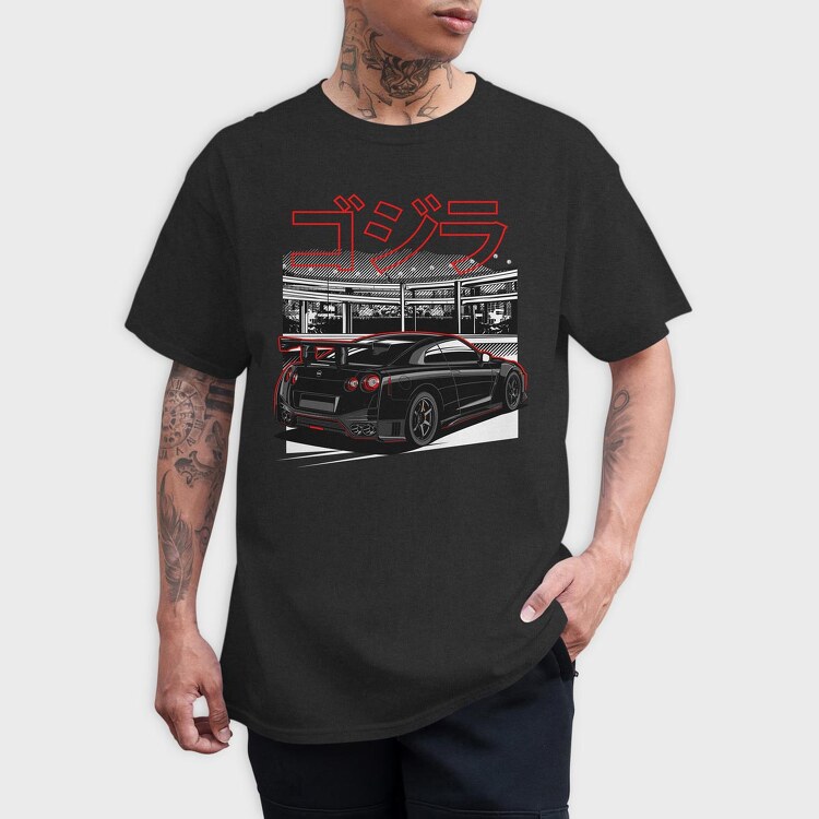 GTR R35 Back, Tricou Barbati (Unisex)