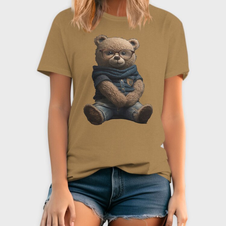 Teddy Glasses, Tricou Barbati (Unisex)