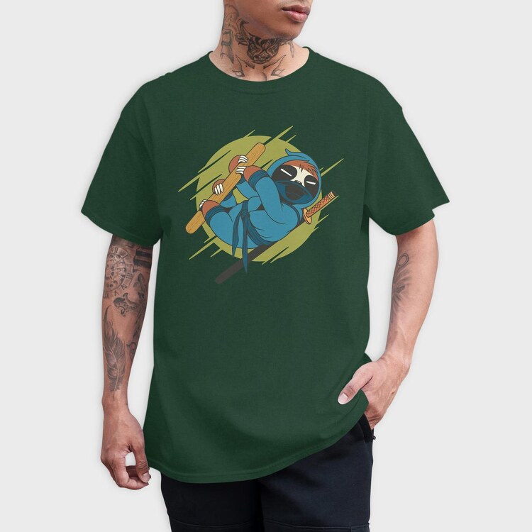 Sloth Ninja, Tricou Barbati (Unisex)