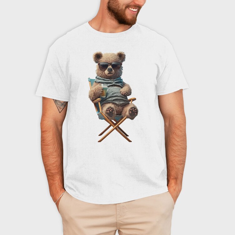 Teddy Bear Relax, Tricou Barbati (Unisex)