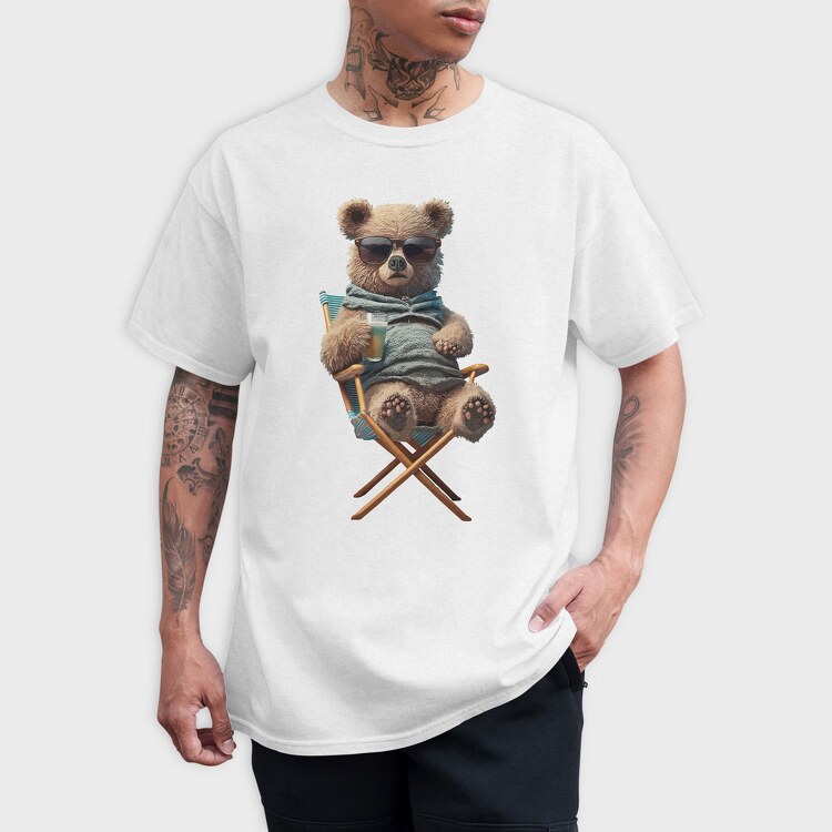 Teddy Bear Relax, Tricou Barbati (Unisex)