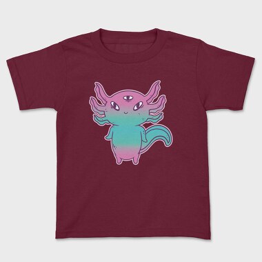 Cute Axolotl Pastel Goth, Tricou Copii