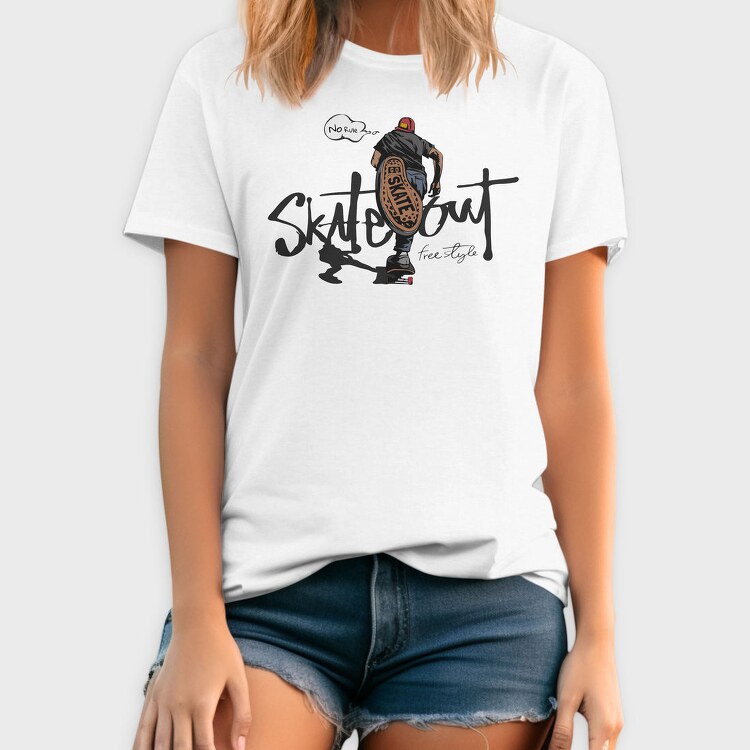 Skate Out No Rule, Tricou Barbati (Unisex)