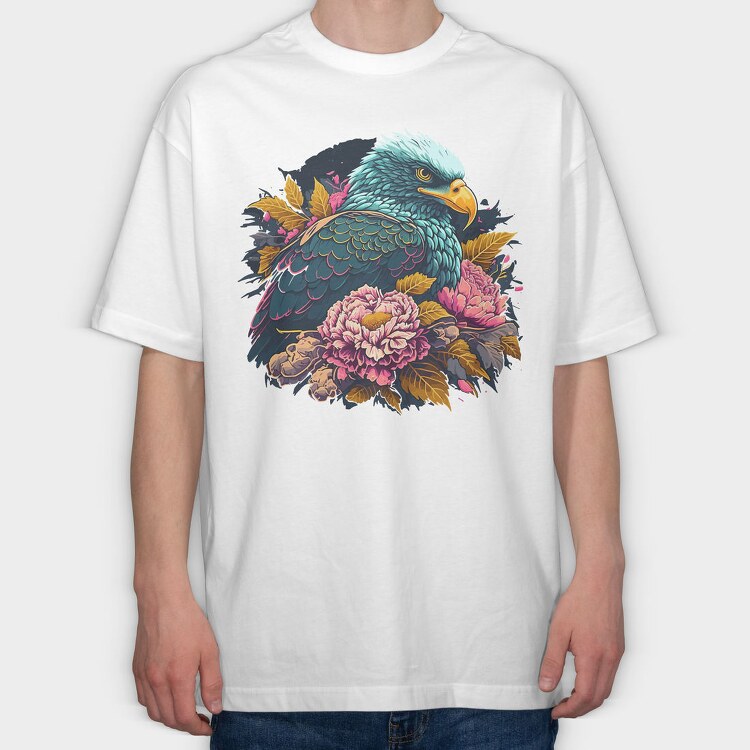 Eagle Bloom, Tricou Oversize Barbati (Unisex)