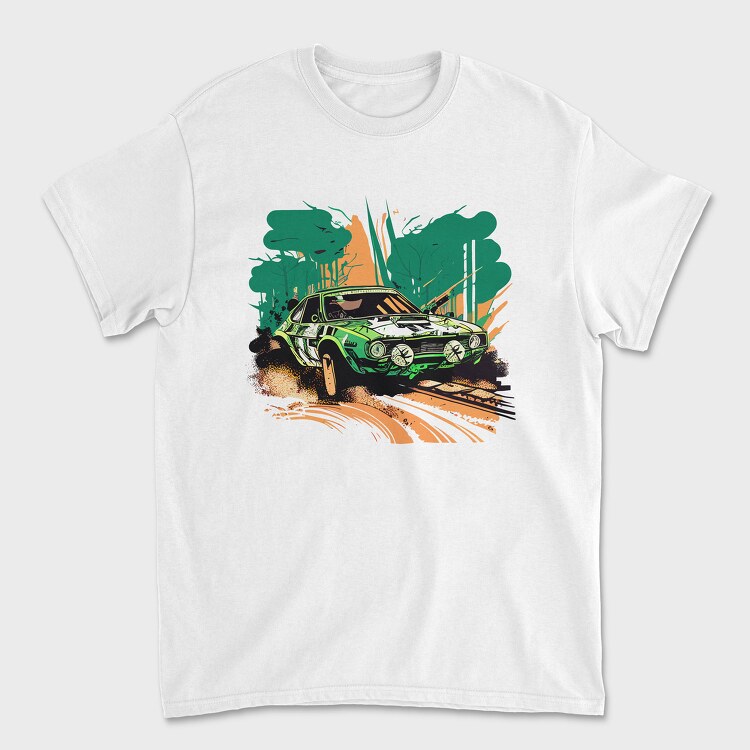 Tricou Barbati (Unisex), Hand Drawn Rally Car