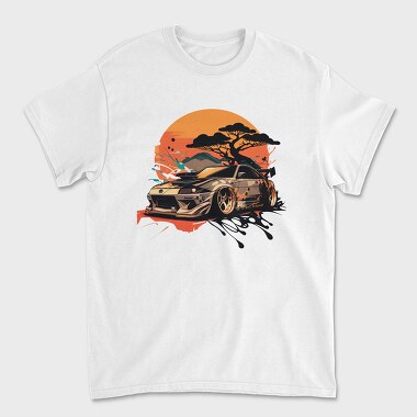 Japanese Car Customization Mountainscape, Tricou Barbati (Unisex)