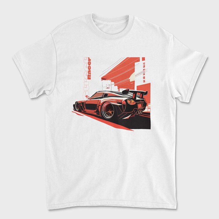 Tricou Barbati (Unisex), Japanese Sports Car Street Racer Sunset Drive Japan