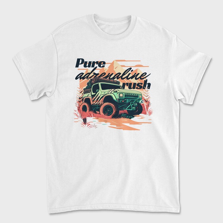 Offroad Truck Line, Tricou Barbati (Unisex)