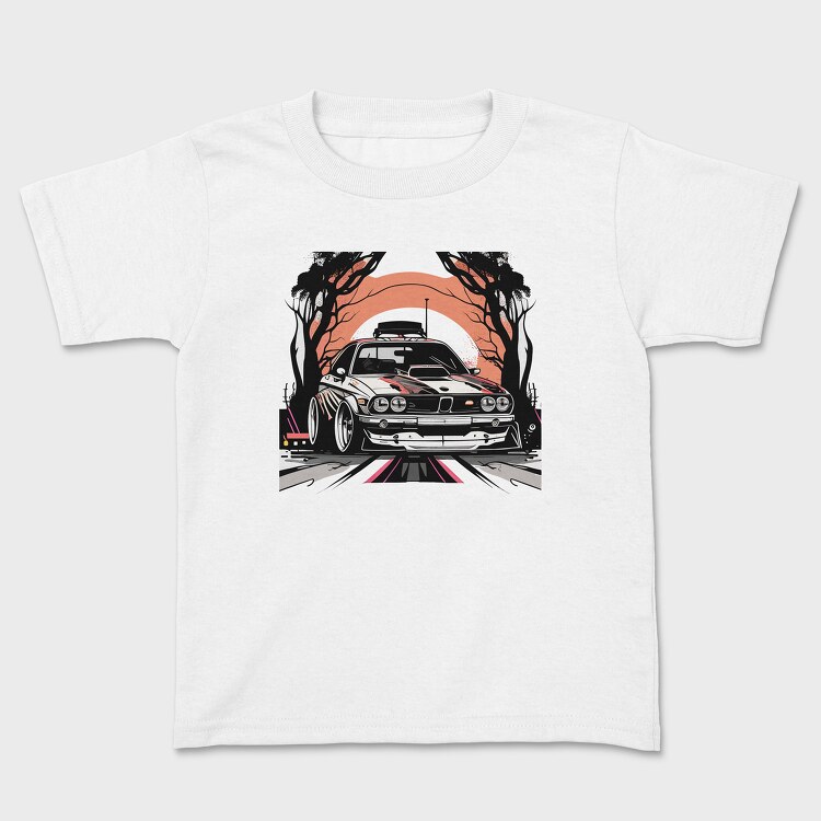 Personalized Classic Car Dead Trees Sunset, Tricou Copii