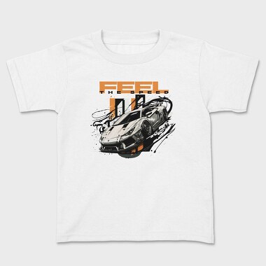 Race Car Shapes Feel the Speed, Tricou Copii