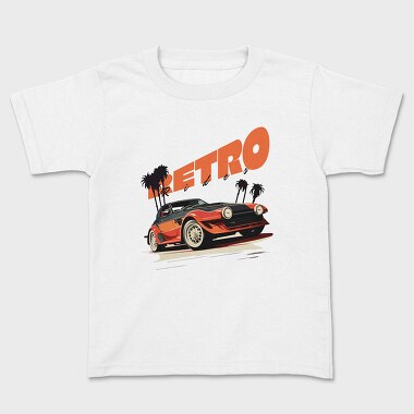 Retro Rides Convertible Palms, Tricou Copii