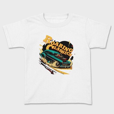 Roaring Classics Hotroad Car Comic, Tricou Copii