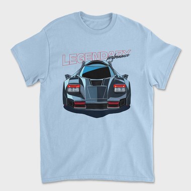 Sports Car Front Perspective Legendary Performance, Tricou Barbati (Unisex)