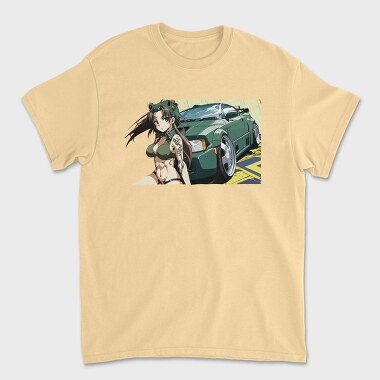 Tricou Barbati (Unisex), Sports Car Girl Anime