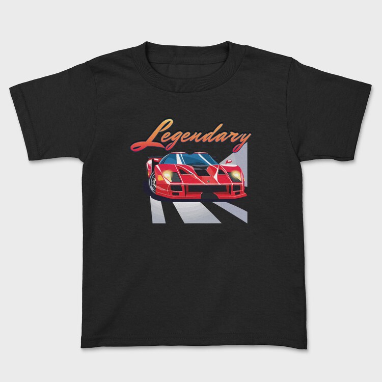 Supercar Front Perspective Legendary Speed, Tricou Copii