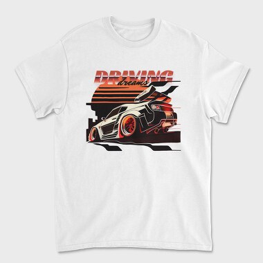 Supercar Racing Car Driving Dreams, Tricou Barbati (Unisex)