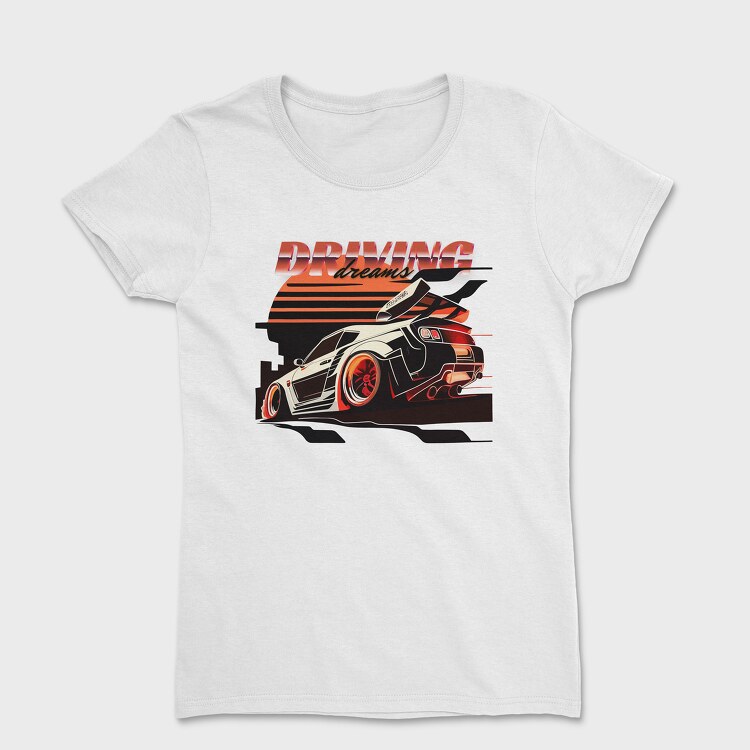 Supercar Racing Car Driving Dreams, Tricou Femei