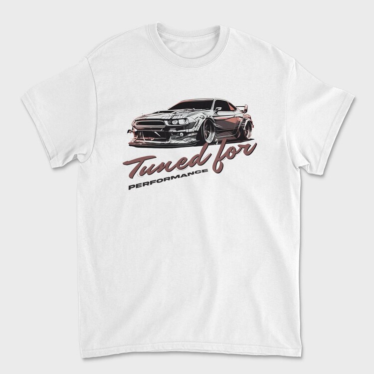 Tuned for Performance Personalized Car, Tricou Barbati (Unisex)