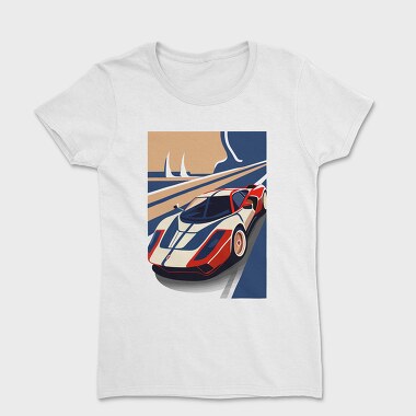 Vintage Retro Supercar, Tricou Femei