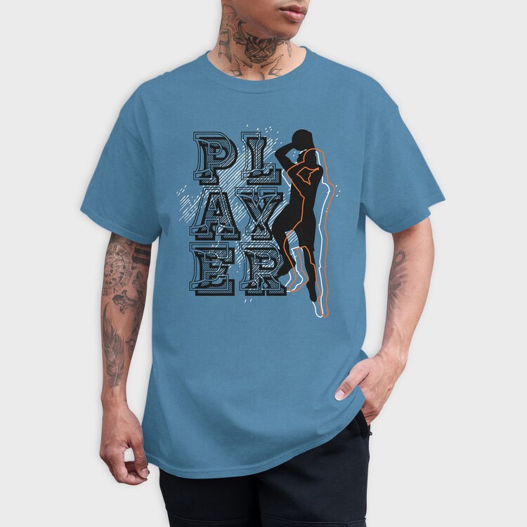 Player Silhouette, Tricou Barbati (Unisex)
