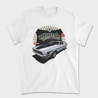 1972 Ford Mustang Mach 1 Fastback, Tricou Barbati (Unisex)