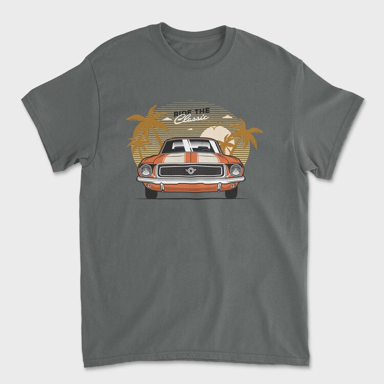 Ford Mustang(generation 1), Tricou Barbati (Unisex)