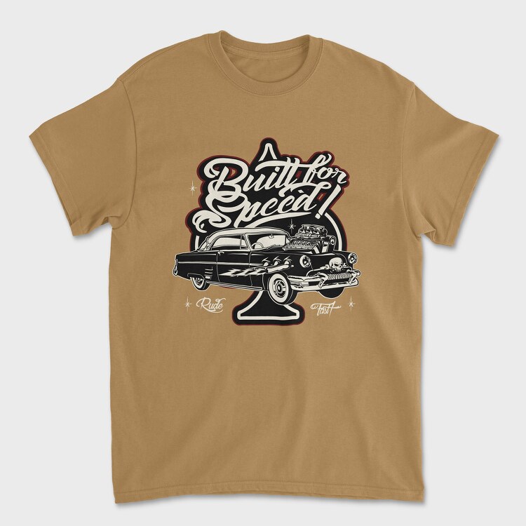 Built for Speed Hotrod Old, Tricou Barbati (Unisex)